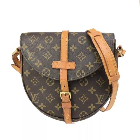 LOUIS VUITTONI Chantilly MM Shoulder Bag Monogram Leather Brown - Picture 1 of 16